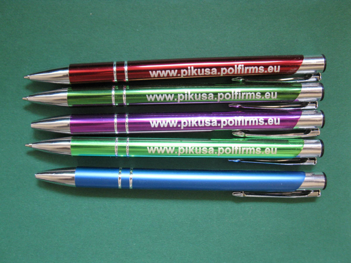 Stylos en métal PIKUSA avec logo